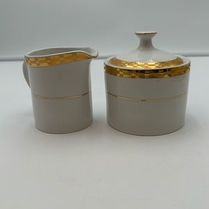 Sango Caroline Cream and Sugar Set